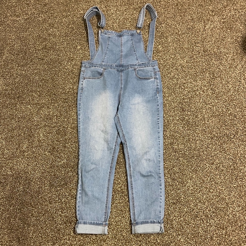 Light blue overalls